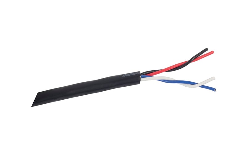 Cable - Multicore - 4 x 20AWG (Red/Black/White/Blue) - 10M (32') Length: 10M / 32ft HT-039204