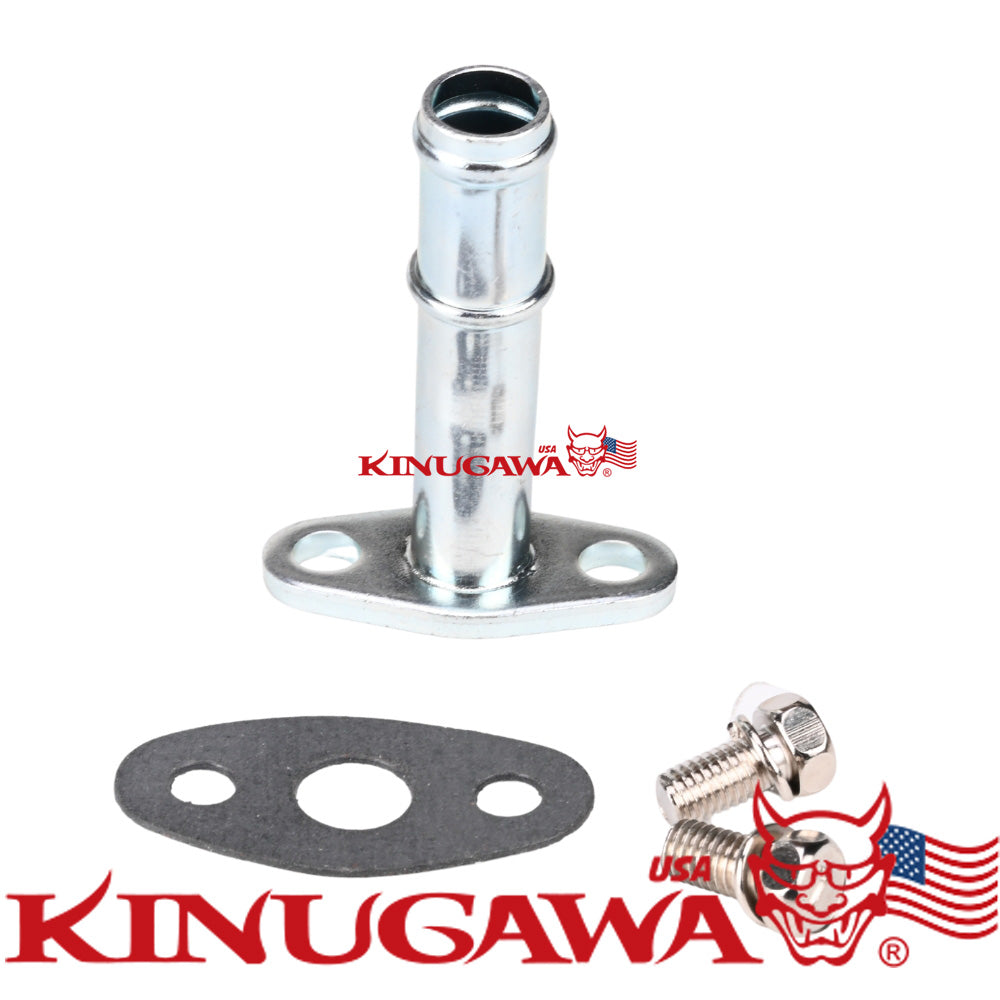 44mm Turbo Oil Return Drain Pipe Kit For Garrett T25 T28 TB25 TB28 16mm 5/8"