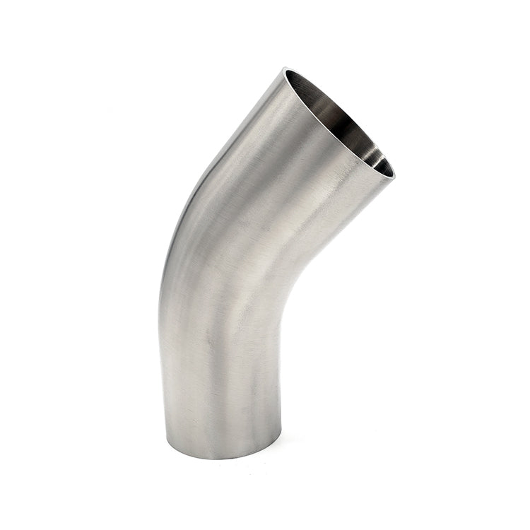 1.750" 16ga 45° Mandrel Bend w/ 2" Tangents - (2.250" CLR) - Brushed Finish - 304 Stainless