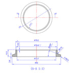 Turbo Outlet Flange - Garrett GT30/GTX30, GT35/GTX35, GT37, GT40/GTX40 Divided Turbine - 304 Stainless - 304 Stainless