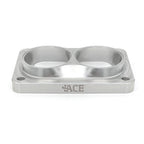 Transition Turbo Flange - Divided T6 to Dual 2.250" OD Tube - 304 Stainless