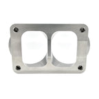 Transition Turbo Flange - Divided T6 to Dual 3.000" OD Tube - 304 Stainless