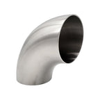3.000" 16ga Tight Radius 90° Mandrel Bend - (3.500" CLR) - Brushed Finish - 304 Stainless