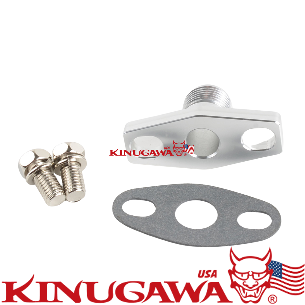 Billet Alumimum Turbo Oil Return Flange -8 AN GT2560R GT2871R GT2876R GT3076R