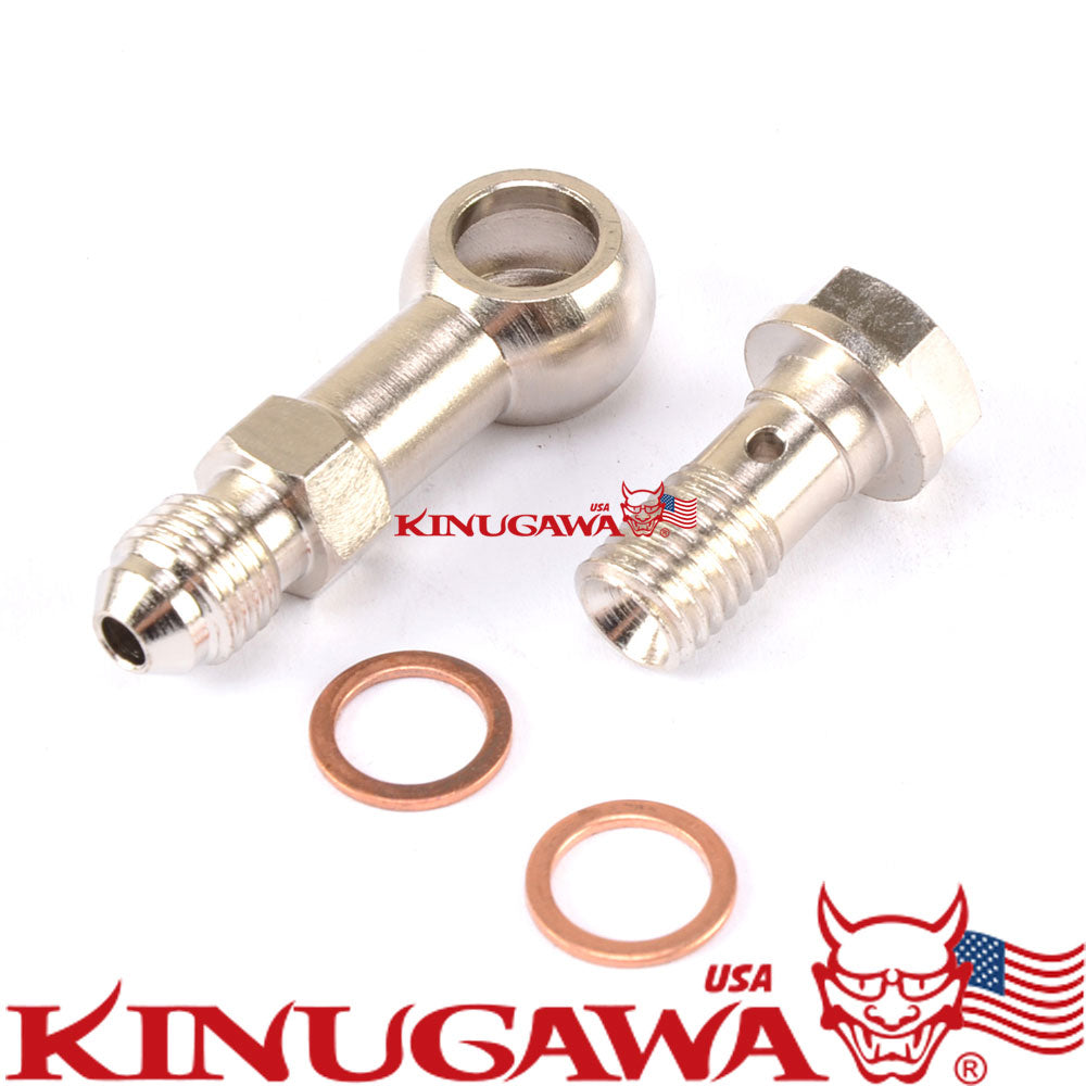 Banjo Bolt Kit M10x1.5 w/ 1.5mm Hole for SUBARU TF035 TD04 TD05H Oil Feed 1.5mm