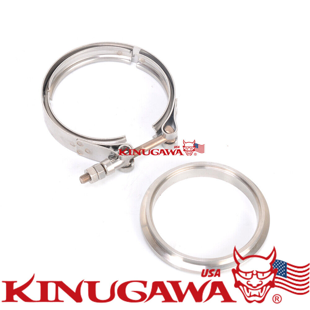 Flange Kit for Garrett GT30 GT35 Turbine Housing V-band In/Outlet Stainless