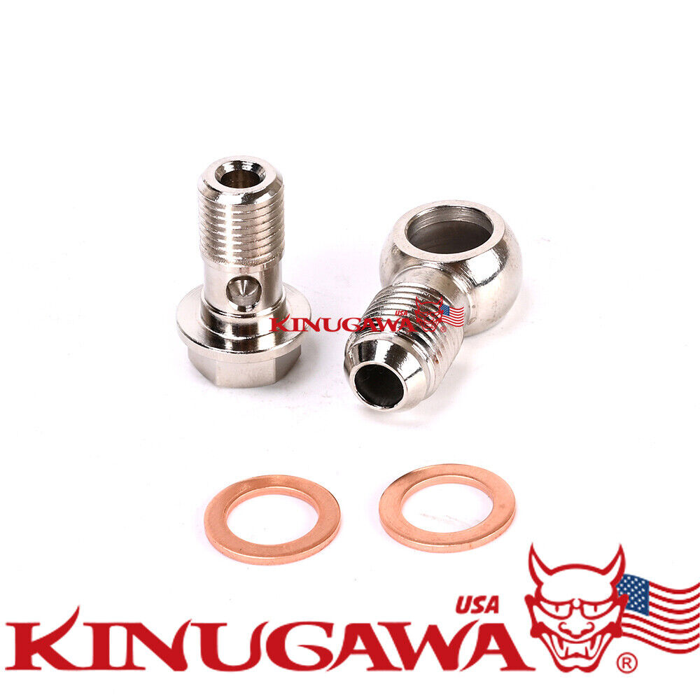 Banjo Bolt Kit 6AN to M12x1.25 Turbo Coolant IHI RHF5, RHF5H / MHI TD04 TD04HL