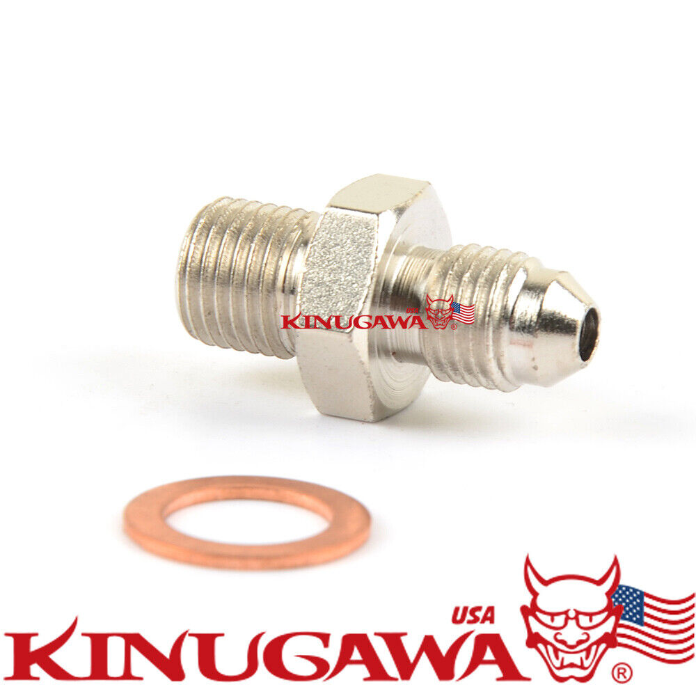 Fitting Adapter M12x1.5 to 4AN 2.5mm Restrictor Hole For Volvo SAAB TD04L TD04HL