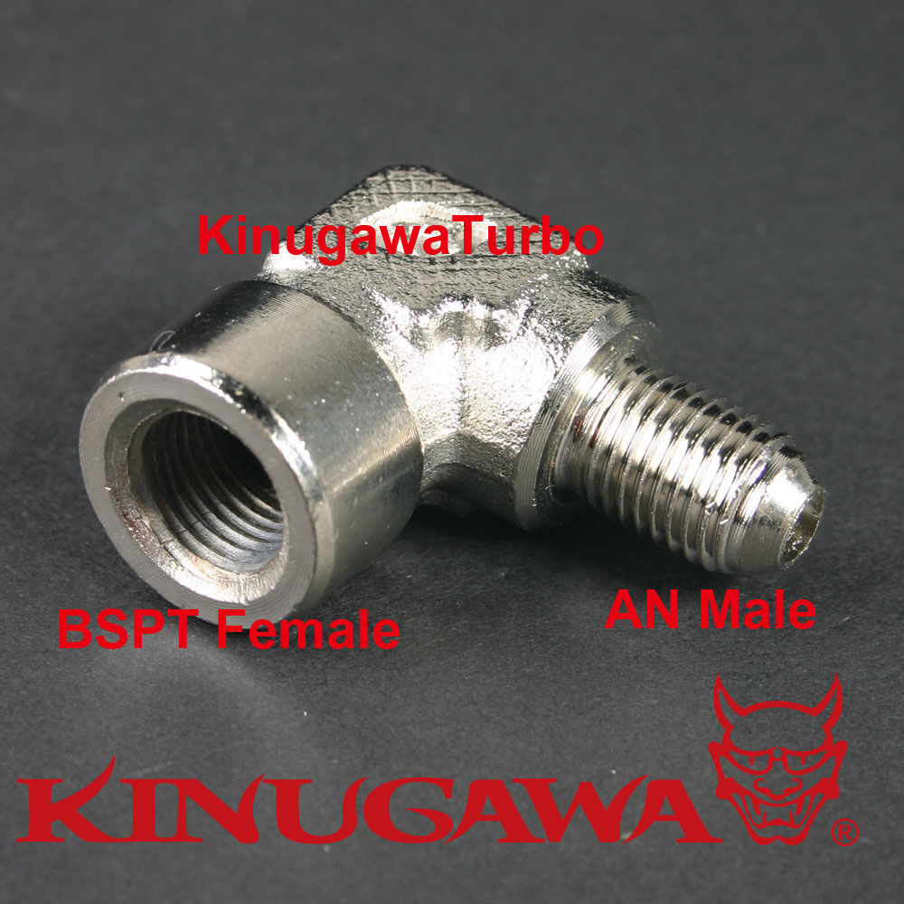 Forged Steel Adapter Fitting 90 Deg Elbow 1/2 Female - 8AN Male C10-6