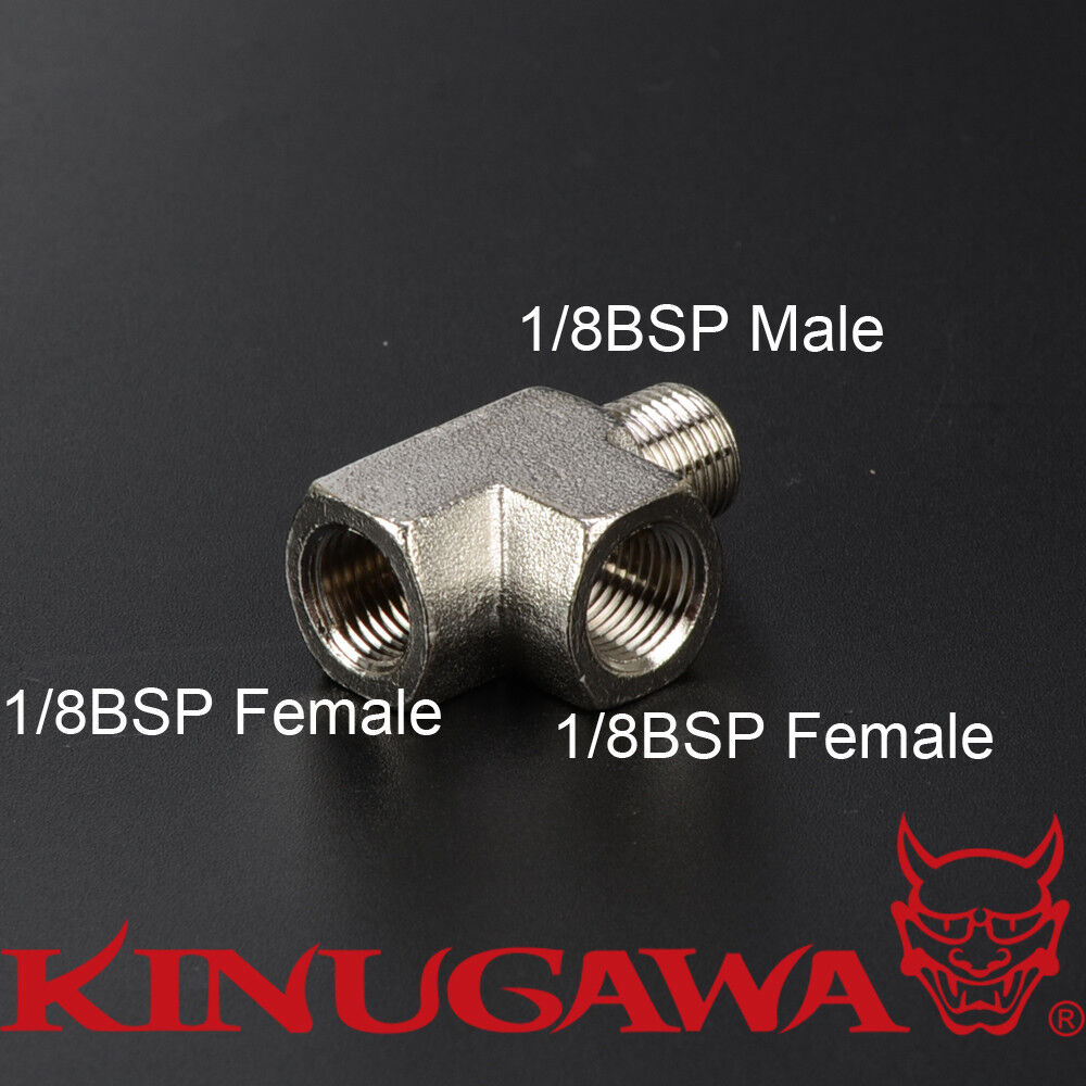 1/8 BSPT T Piece Brass Sensor Adapter Fitting  For Oil Pressure Gauge