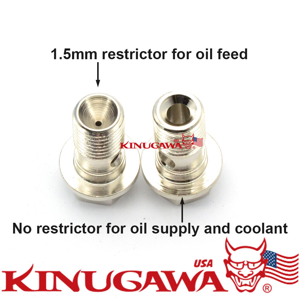 Banjo Bolt Kit M10x1.25mm For TRUSTs' TD04H TD05 TD06SL2 Turbo 1.5mm hole