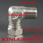 Forged Adapter Fitting Steel 90 Deg Elbow 1/2 BSPT BSP to 8AN Female UNF C18-7