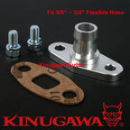 Billet Alumimum Turbo Oil Return Flange 5/8'~3/4" Garrett GT45 / Hitachi HT18
