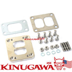 Forged Turbo Exhaust Manifold Flange Adapter T4 to T3 W/Gasket and stud kit