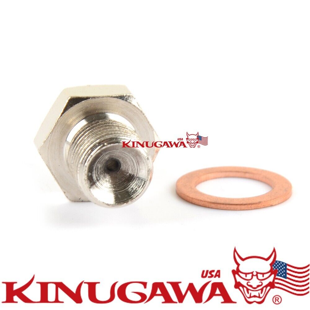 4an to M10x1.0mm Adater Fitting For Garret GT1544 GT2052 GT2252 2.0mm hole