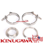 Flange Kit for Tial GT25 GT28 Turbo Turbine Housing V-band In/Outlet Stainless