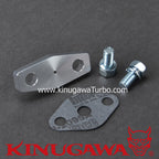 4AN Billet Alumimum Turbo Oil Feed Flange Hitachi HT18 HT18-2S 1.5mm Restrictor