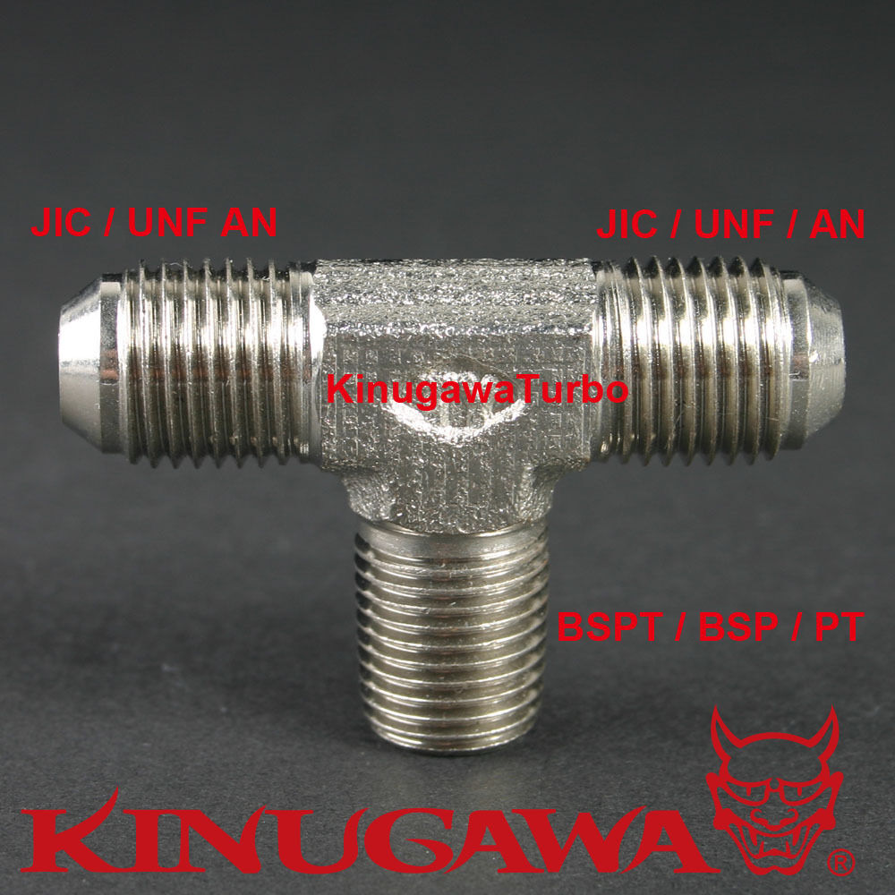 Forged Adapter Fitting Steel Male Branch Tee 4AN - 1/4 BSPT BSP - 4AN C15-5