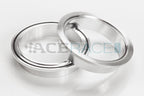 6.000" V-Band Assembly  - Aluminum "Male + O-Ring/Female" Flanges, 304 Stainless Clamp