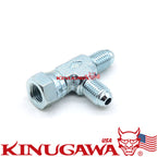 Forged Adapter Fitting Steel Swivel Tee 4AN Male-4AN Male-4AN Female C20-8