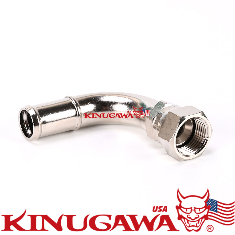 Adapter Fitting Forged 90 degree Swivel -10AN Female to 19mm 3/4" Barb