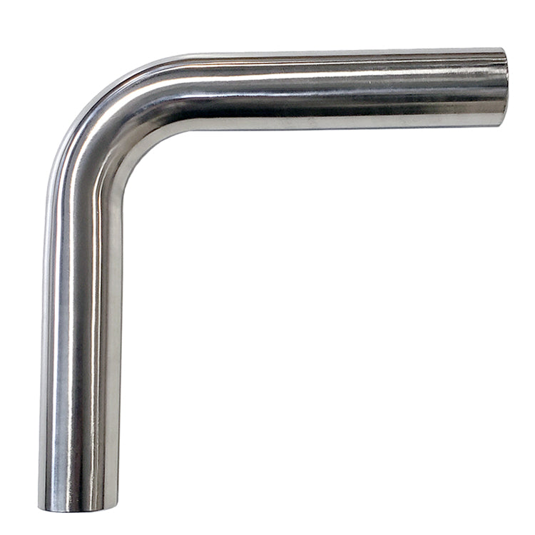 2.000" 16ga 90° Mandrel Bend - (3.000" CLR / 6.000" Legs) - Polished OD - 304 Stainless