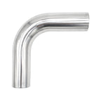 2.500" OD 16ga 90° Mandrel Bend - Polished OD - 6061 Aluminum - (3.750" CLR / 6.000" Legs)