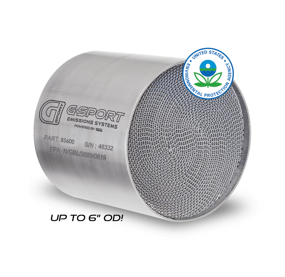 G-Sport Gen2 EPA Compliant Catalytic Converter Core - 6.000" Body x 4.000" Long (85600)