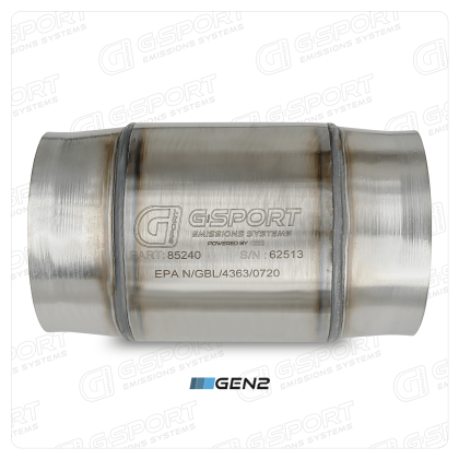 G-Sport Gen2 UHO EPA Compliant Catalytic Converter - 4.000" Inlet/Outlet (85240)