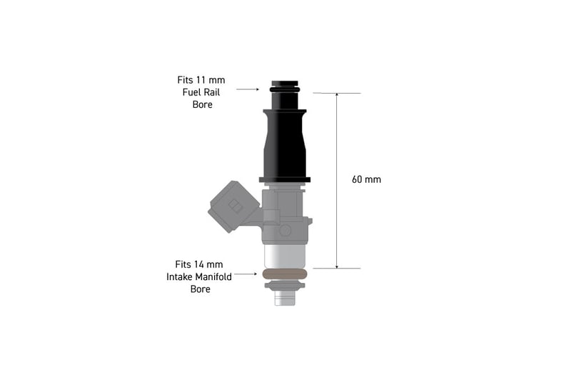 Fuel Injector Adapter - 11mm 1/2 to Full Length HT-080002