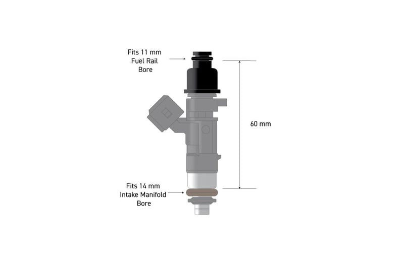 Fuel Injector Adapter - 11mm 3/4 to Full Length HT-080003