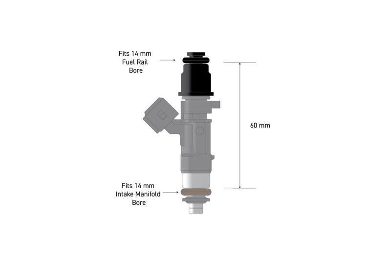 Fuel Injector Adapter - 14mm 3/4 to Full Length HT-080004