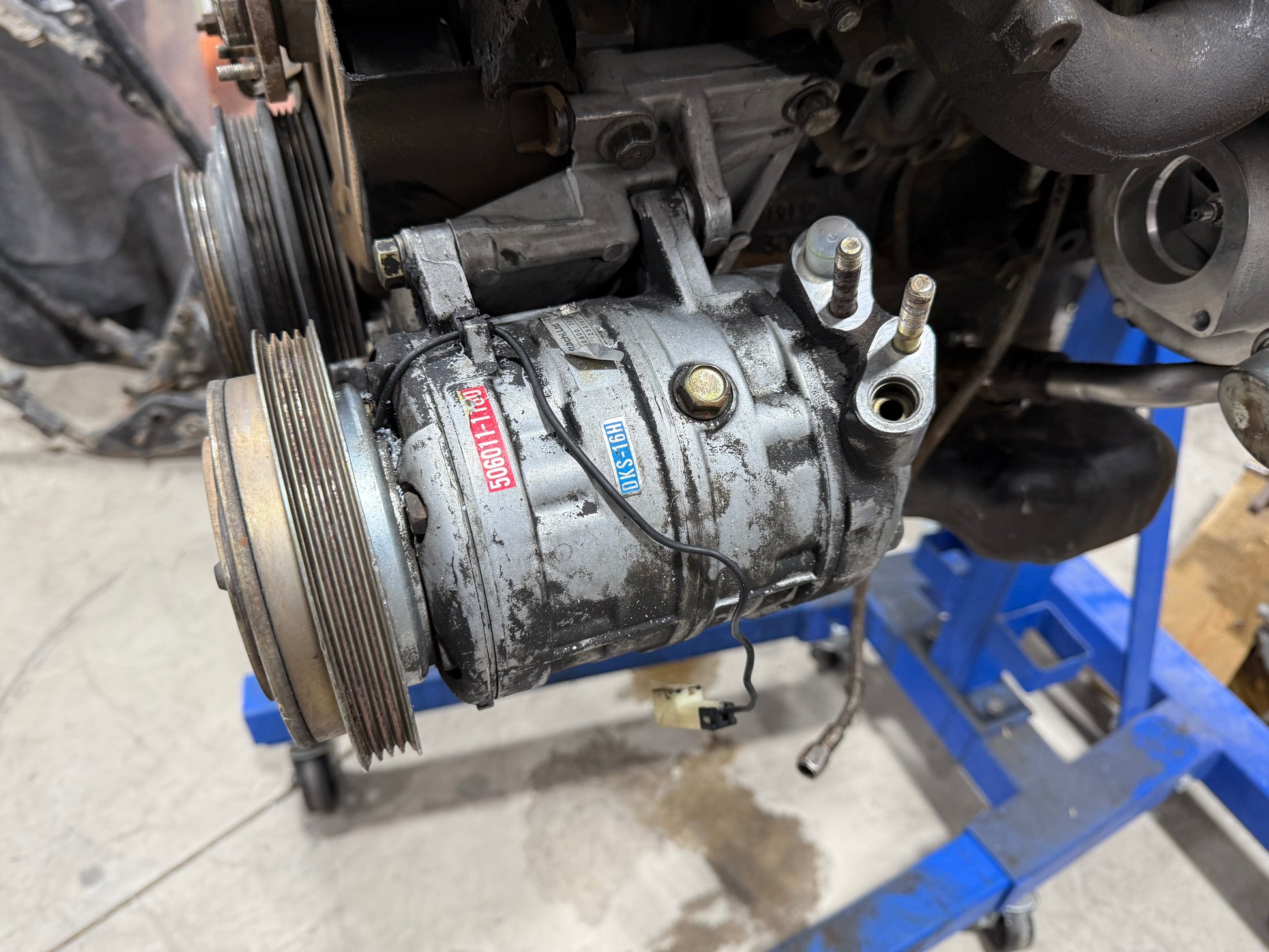 VG30DE(TT) SD7 A/C Compressor Conversion Brackets