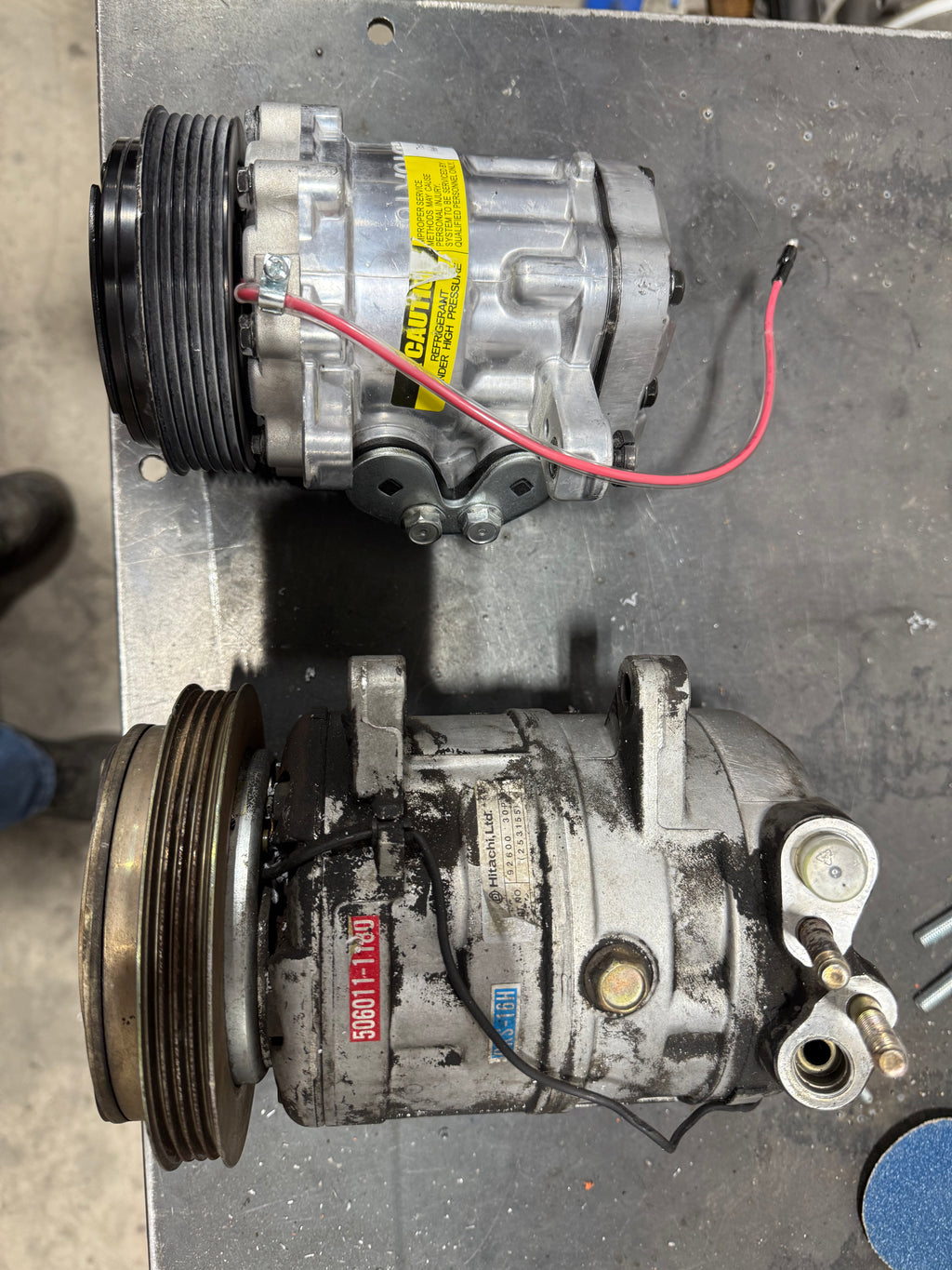 VG30DE(TT) SD7 A/C Compressor Conversion Brackets
