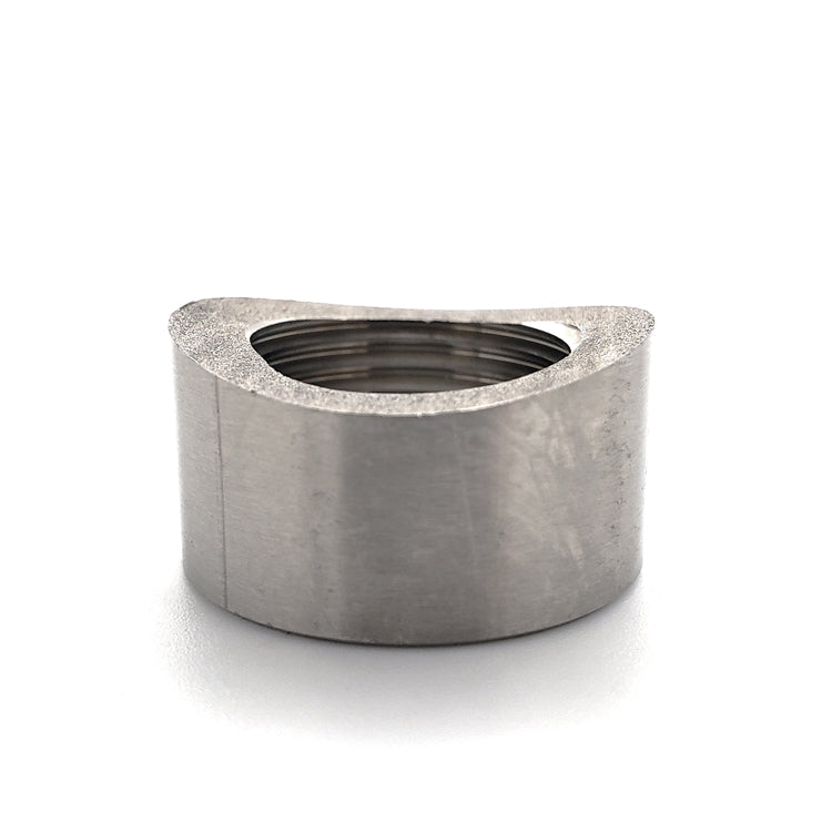 M18 x 1.5 O2 Sensor Bung - Coped for 1.500"-2.500" OD Tube - CP2 Titanium