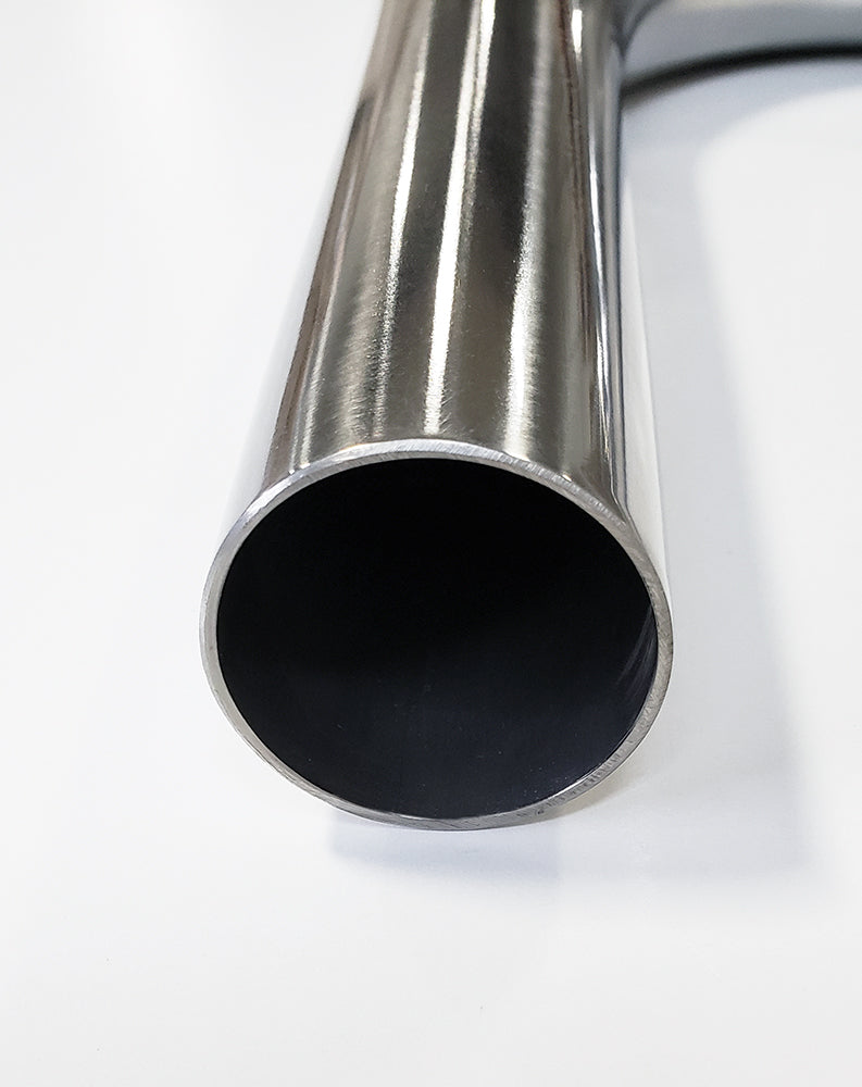 3.000" 16ga 45° Mandrel Bend - (4.500" CLR / 6.000" Legs) - Polished OD - 304 Stainless