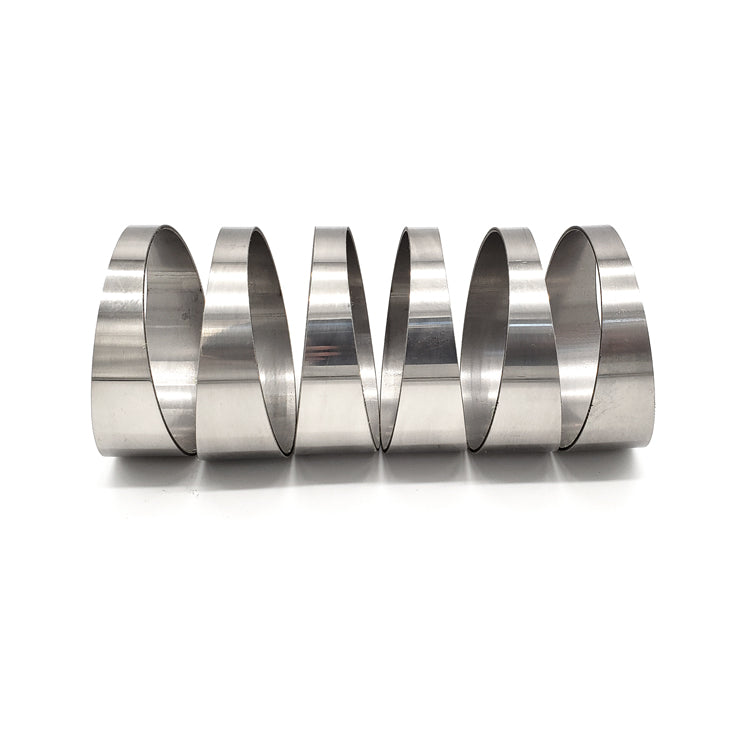2.000" 16ga Tight Radius (1D) Pie Cut 304 Stainless (90° Bend - 6 Pieces Total)