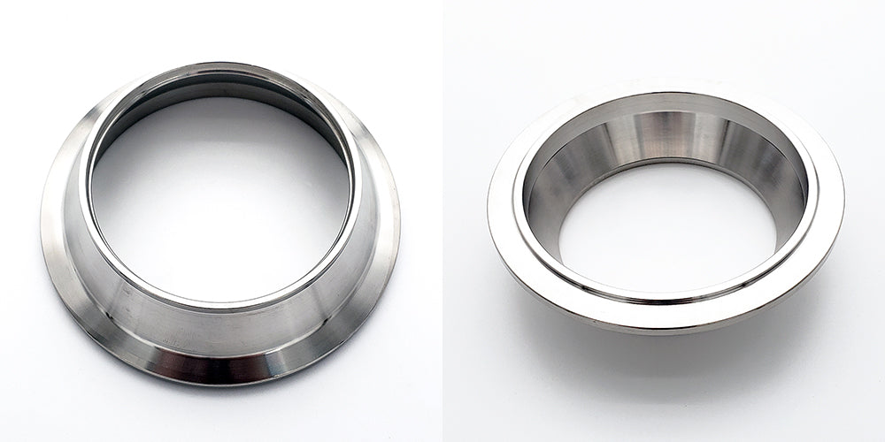 3.500" x 3.000" Reducing V-Band Assembly "Male/Female" 304 Stainless - Quick Release Clamp