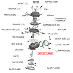 Outlet Flange for TiAL 38mm MV-S Wastegate 304 Stainless
