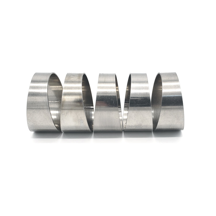 2.000" 16ga Long Radius (1.5D) Pie Cut 304 Stainless (45° Bend - 5 Pieces Total)
