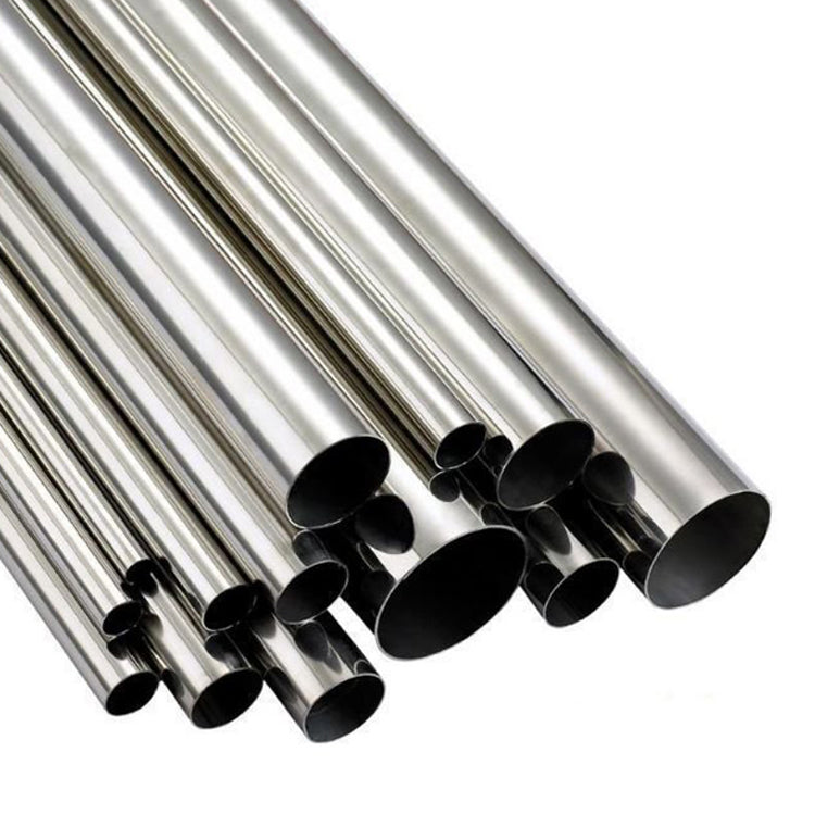 5.000" OD x 14ga (0.083") Round Tube - Brushed Finish - 304 Stainless - 4 Foot Length