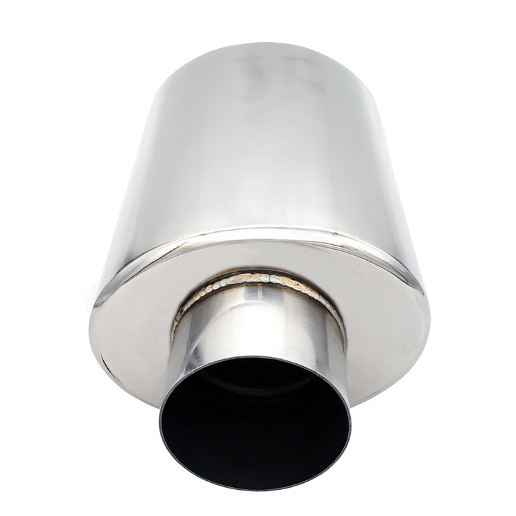 Ultra Quiet Resonator - 2.500" Inlet/Outlet x 13.75" Long - 304 Stainless