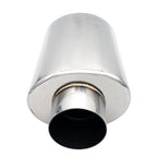 Ultra Quiet Resonator - 2.250" Inlet/Outlet x 13.75" Long - 304 Stainless