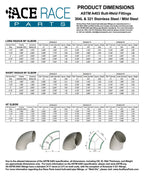 2" Schedule 5 Long Radius 90° Elbow 321 Stainless