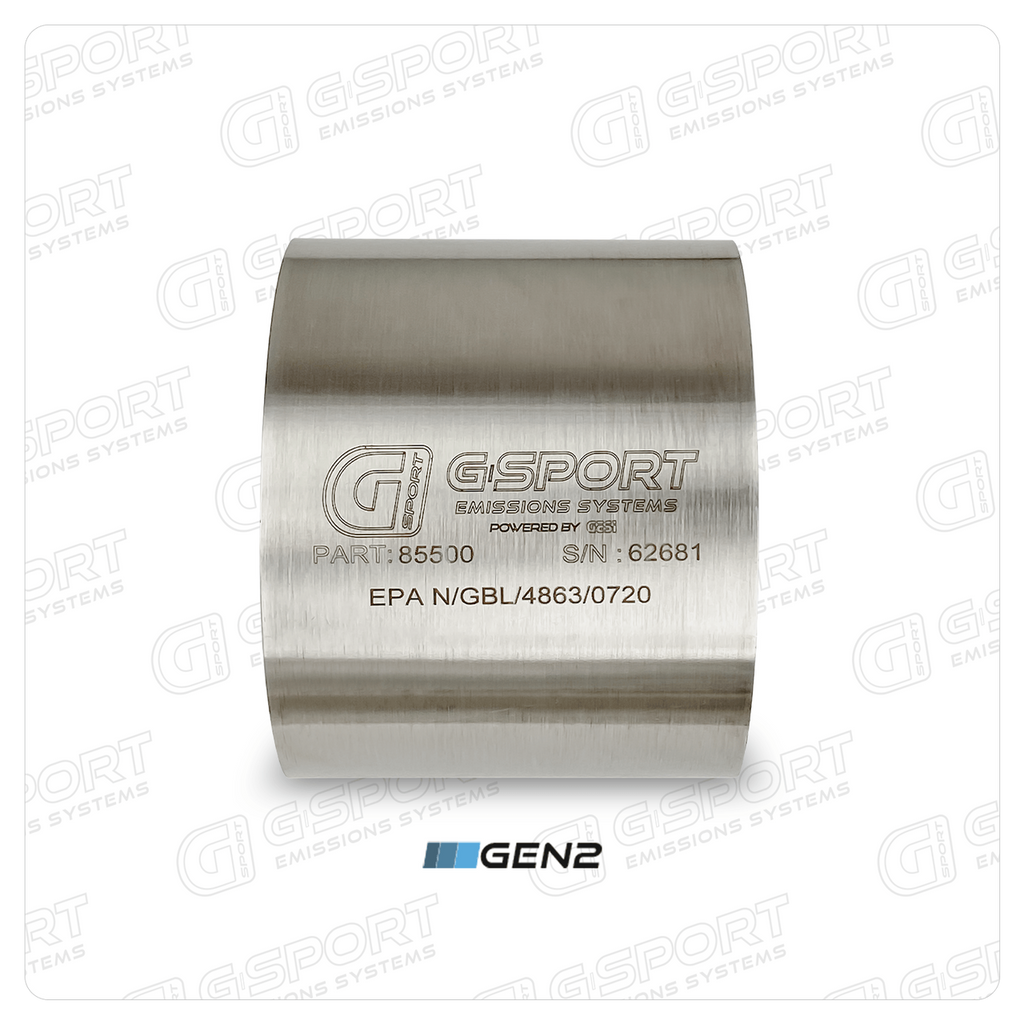 G-Sport Gen2 EPA Compliant Catalytic Converter Core - 4.000" Body x 4.000" Long (50200)