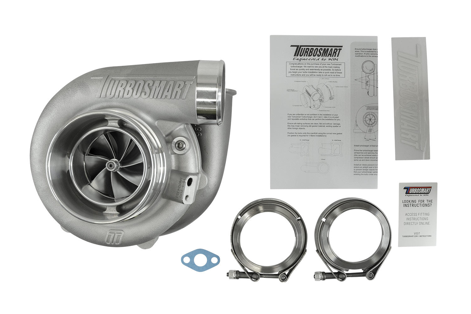 TS-1 Performance Turbocharger 7170 (Kompact) V-Band 0.96AR Externally Wastegated